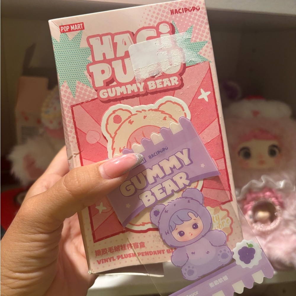 Popmart Hacipupu Gummy Bear Vinyl Plush Pendant
